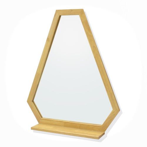 트라이앵글 원목 선반형 거울(메이플)