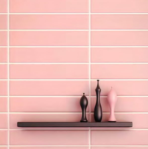 비비드 피치핑크 50x250 포세린 벽 바닥 무광 주방 욕실 직사각 단색 타일